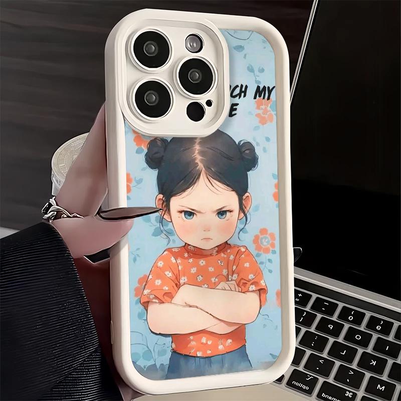 Phone Case for iPhone 17 Air 16E 15 16 Pro Max Funny Dont Touch My CallPhone Cover 14 Plus 13 12 Mini Soft Shell Silicone Fundas
