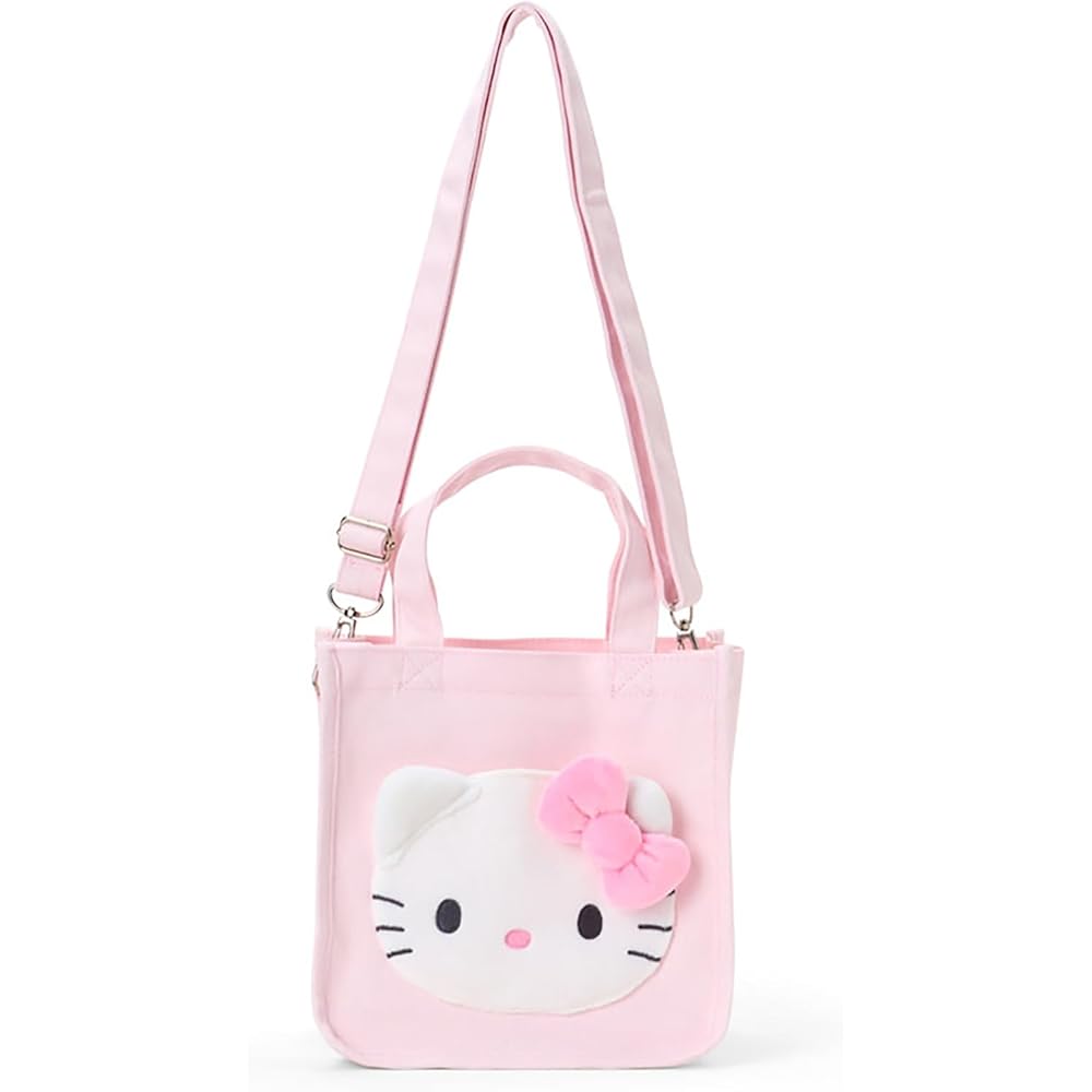 

Sanrio I Love Hello Kitty 2-Way Mini Tote Bag Pink Cotton Polyester Steel Shoulder Bag for Ages 3 and Up