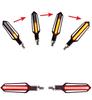 2X Dual Colors 24 LED Motorcycle Brake Taillight Flasher Strobe Turn Signal Lamp