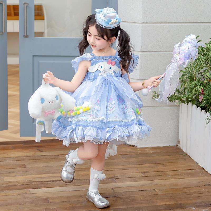 2025 Summer Jade Cinnamon Lolita Princess Puff Dress for Girls