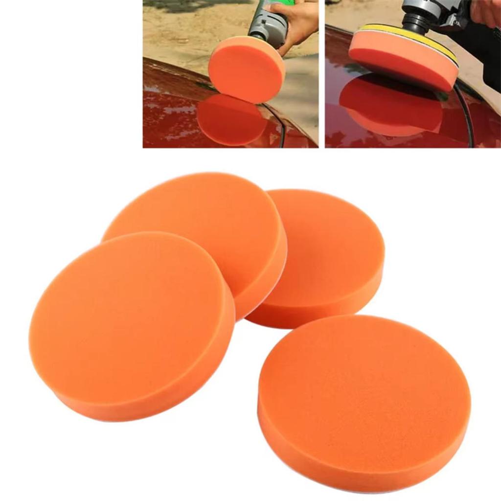 Car Buffing Polishing Pads Flat Foam Sponge Waxing Pad Kit Tool for Car Polisher Buffer Auto Care Buffing Pads