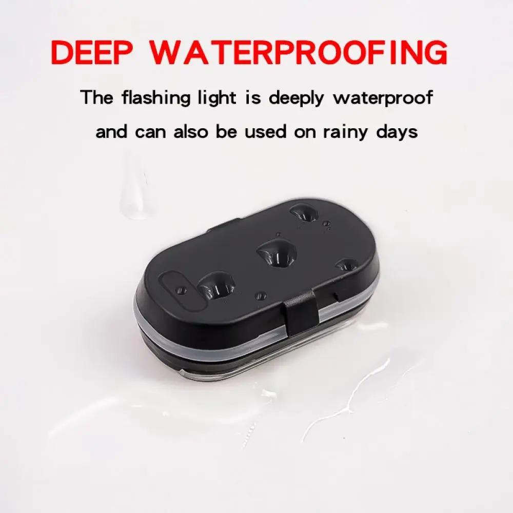 2/4pcs Wireless LED Strobe Lights Car Decor Atmosphere Light, 8 Colors Motorcycle Lights LED Flash with USB Charging
