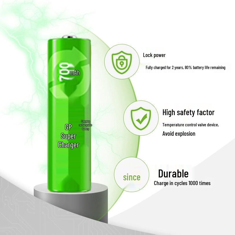 GP Supercell Size 7 Rechargeable Batteries, 700mAh, Pack of 4
