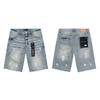 Trendige Marke PURPLE BRAND JEANS Europäische und amerikanische High-Street-weite vielseitige Jeans-Shorts für Männer und Frauen