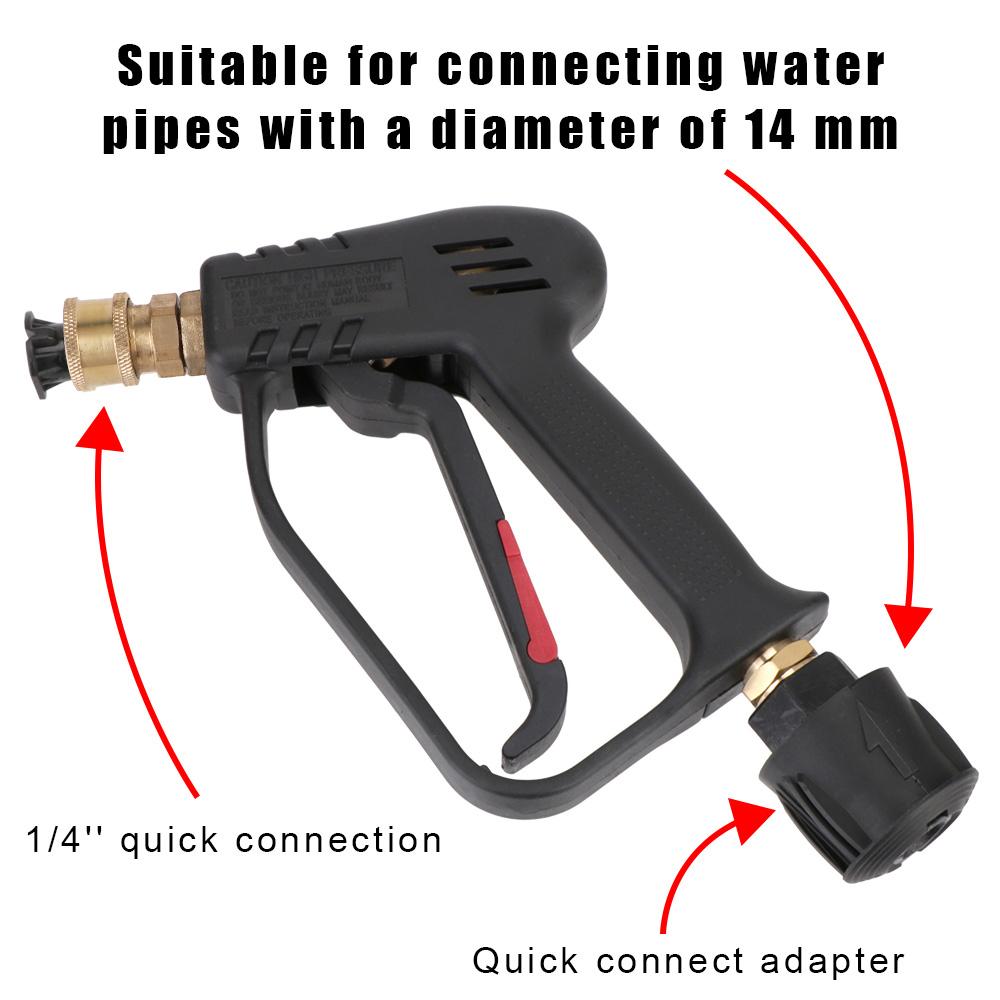 High Pressure Color Nozzle Kit with 5 Quick Connect Cleaning Water Gun for Car Cleaning 4000PSI For Karcher/Nilfisk