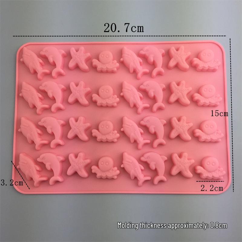 

Милая мини-форма для динозавров и животных из силикона для изготовления шоколада, помадки, пудинга, желе и тортов