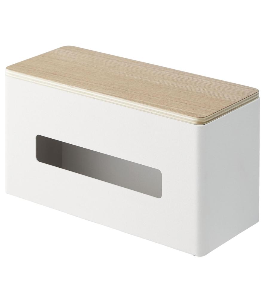 Yamazaki RIN Tissue W26 x D11 x Paper Towel 4766 Double-Sided Case, Natural, Approx. H14cm, Case,