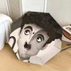 1 Stück Charlie Chaplin Automatischer Faltregenschirm, Tragbares faltbares Design, Lässiges Outdoor-Accessoire L1127072