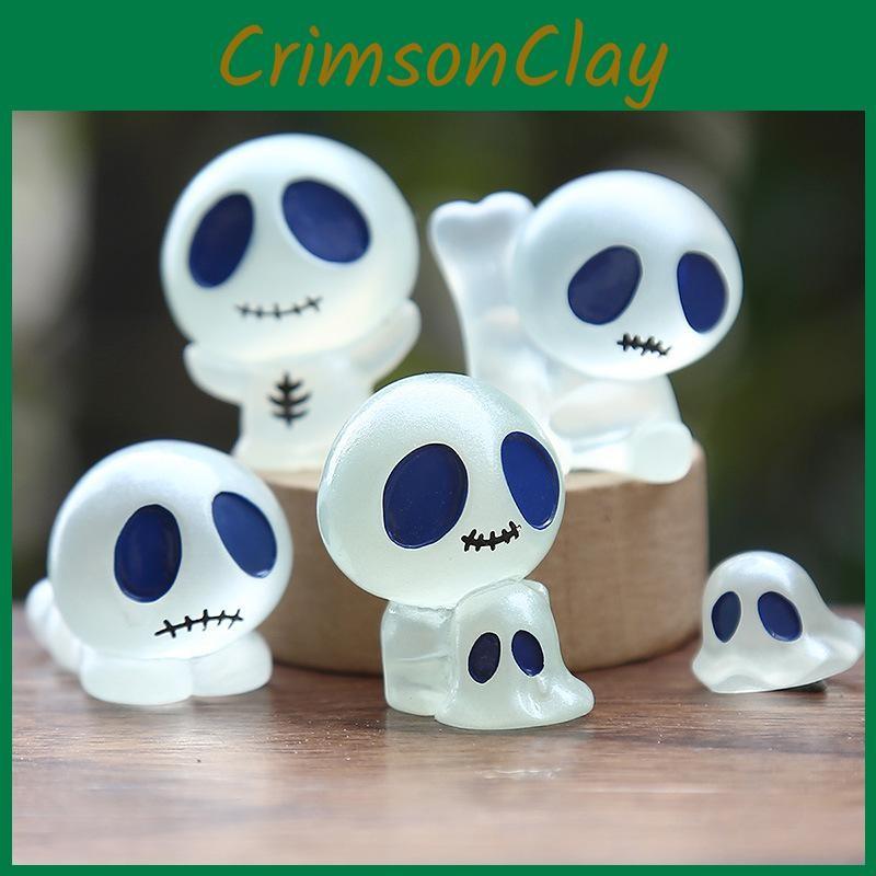 Ghost Miniature Resin Figurine With Glow Effect For Home Enthusiasts Decor
