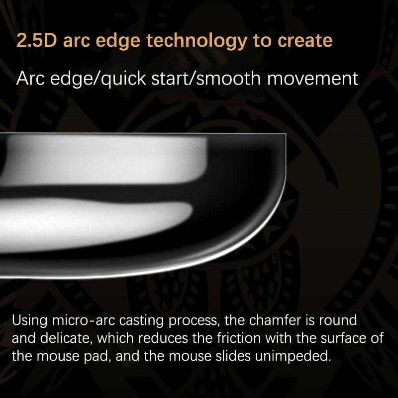 1Pack Glass Mouse Skates Glide Feet Pads Mouse Feet Sticker For G Pro X Superlight Rounded Curved Edges