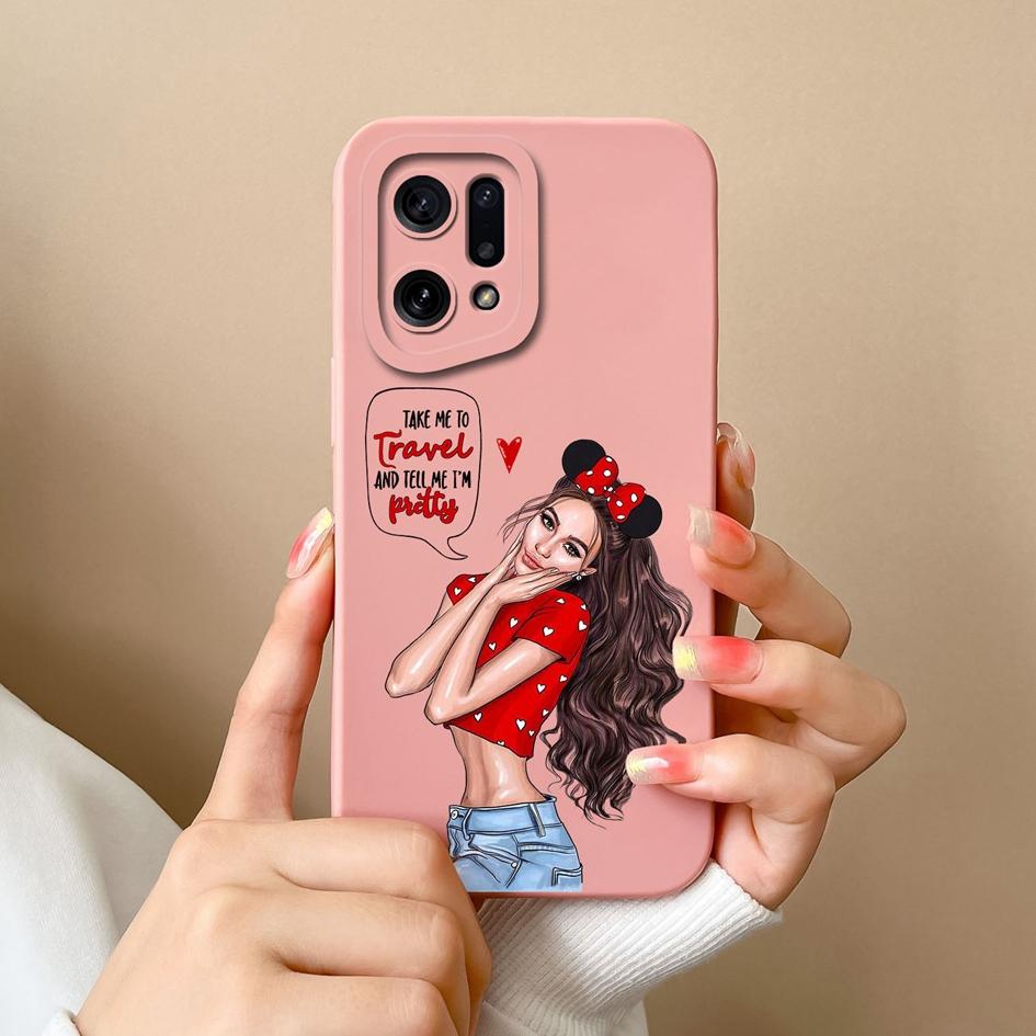 För OPPO K3 K5 K7 K7X K9X K10 Pro Neo 9 Skal Omslag Mode Pojke Flicka Flytande Matt Mjukt Silikon Skärmskydd Anti Dropp Skal För OPPO Stötfångare