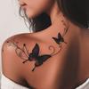 Fortgeschrittener Sinn für dunkle Persönlichkeit Retro Einfaches Schmetterling Tattoo Aufkleber