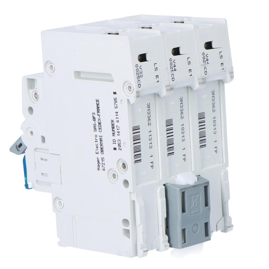 Circuit breaker, 6kA, C characteristic, 3-pole, 25A