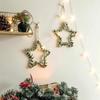 Christmas Home Party Decoration Supplies Stars and Leaves Wall Hanging Tapestry Boho Dorm Living Room Home Creative Decoration