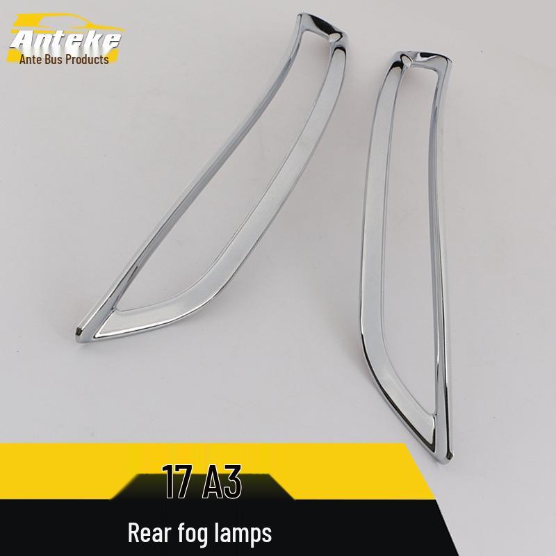 17 A3 Rear Fog Light Bright Ring & Electroplated Tail Light Frame Cover Decoration