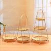 Multi-Layer Bamboo Handwoven Basket with Handle for Tea, Pastry, Fruit & Cake