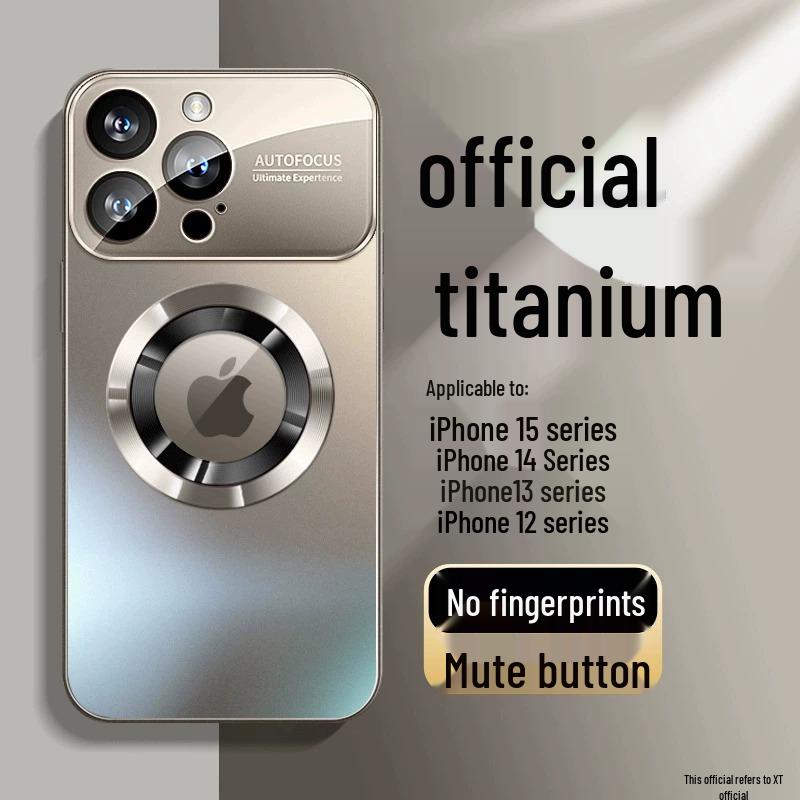 

Матовый стеклянный магнитный защитный чехол для iPhone 16 Pro Max, защита от отпечатков пальцев, защита от протечек iPhone 16 Pro Max