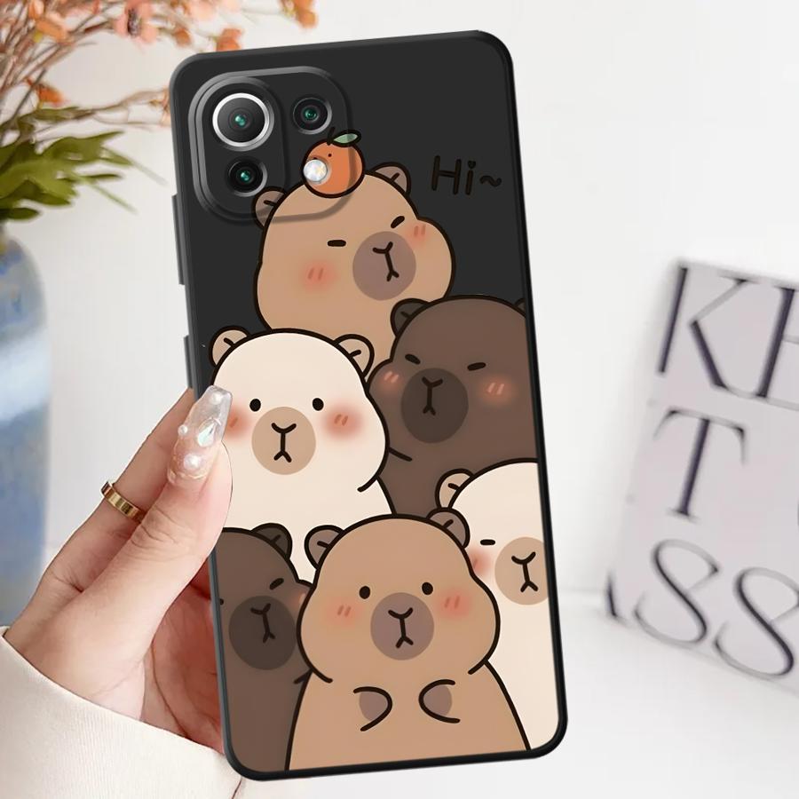 Cute Capybara Funda Phone Cover Case for Xiaomi Mi 12T Pro 11T 12 12X 10T 14 13 Lite 11
