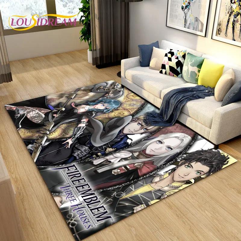 Fire Emblem Series Game Gamer Area Rug,Carpet Rug for Living Room Bedroom Sofa Doormat Decoration, Kids Play Non-slip Floor Mat