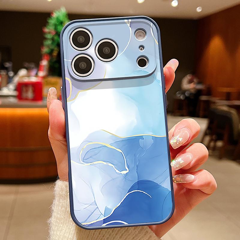 Sandstone Marble Pattern Case For iPhone 17 Pro Max Funda iPhone 16 15 14 13 Pro Max Magnetic For Magsafe Hybrid Slim Matte Cover