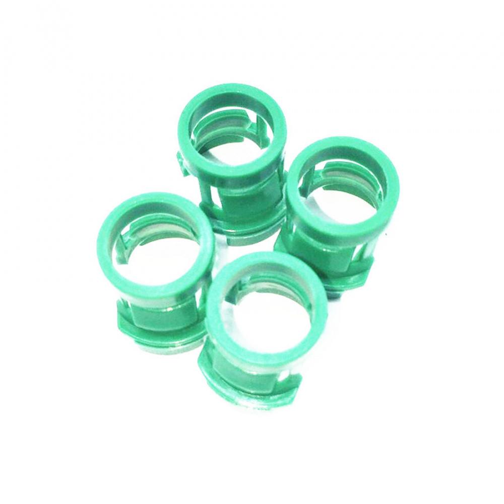 30 Pcs Car Green Plastic Fastener Transmission Tubing Clamp Clip
