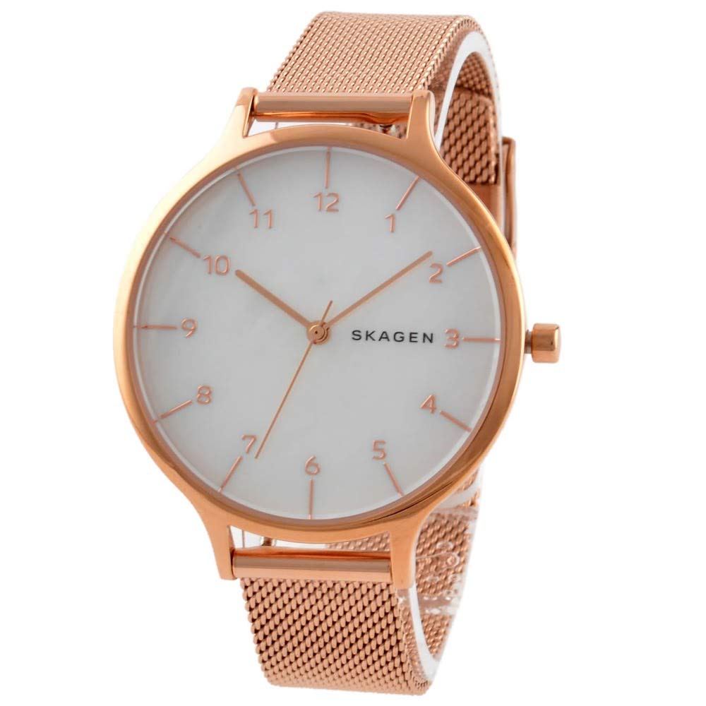 

SKAGEN skw2633 ANITA Перламутровый сетчатый розово-золотистый женский браслет [Параллельный импорт]