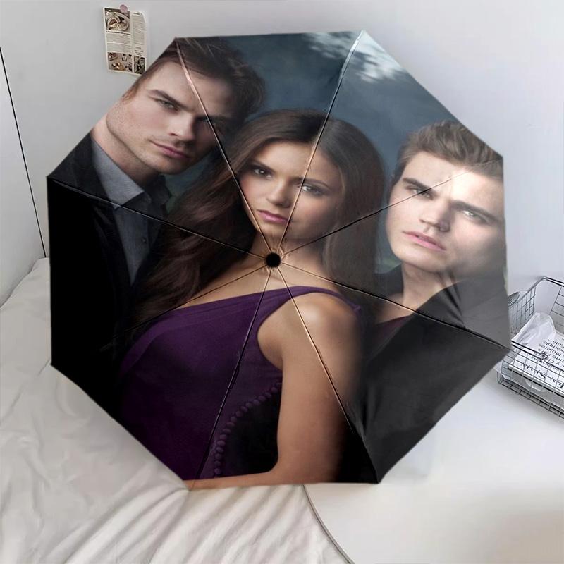 Twilight Saga Romance Automatic Umbrella - Suitable Travel Outdoor Portable Umbrella Birthday Gift Daily Essentials