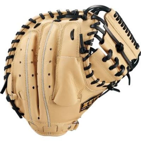 

ZETT Youth Baseball Pastel BJCB74512F Soft-Steer Catcher s Mitt, B/Black (3219)