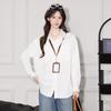 Women's Cotton Loose Lapel Shirt Cardigan