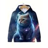 Girls Clothes Hoodies Cute Cat 3D Print Child Sweatshirt Autumn Cartoon Clothes for Children Girl Tops Fashion Children Clothes