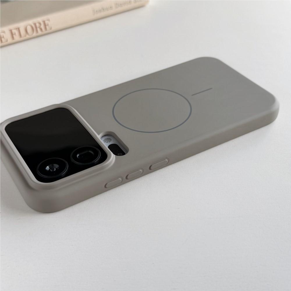 Flüssigsilikon für Magsafe Wireless Ladehülle für Xiaomi Mi 17 Pro Max 15 14 13 Ultra Redmi K60 K70 K80 K90 Stoßfeste Hülle