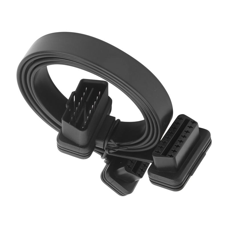 OBD Extension Cord Diagnostic Tool Cable High Flexibility 1 in 2 for Connecting with OBD2 Diagnostic Tool for E Car Connection