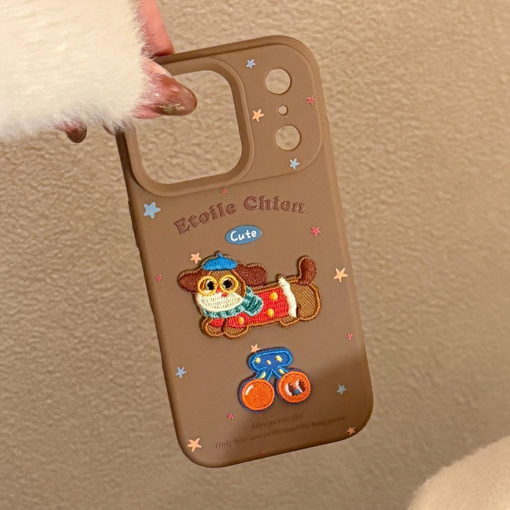 iPhone 17 fun cute pet Apple 16 Pro Max phone case suitable for 14, 13, 15, 11, 3D cartoon, matte, soft