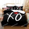 Fashion XO The Weeknd Bedding Set Printed single Comforter Quilt Bed Cover Duvet Cover Pillow Case 3 Pieces Sets Kids Adult Size