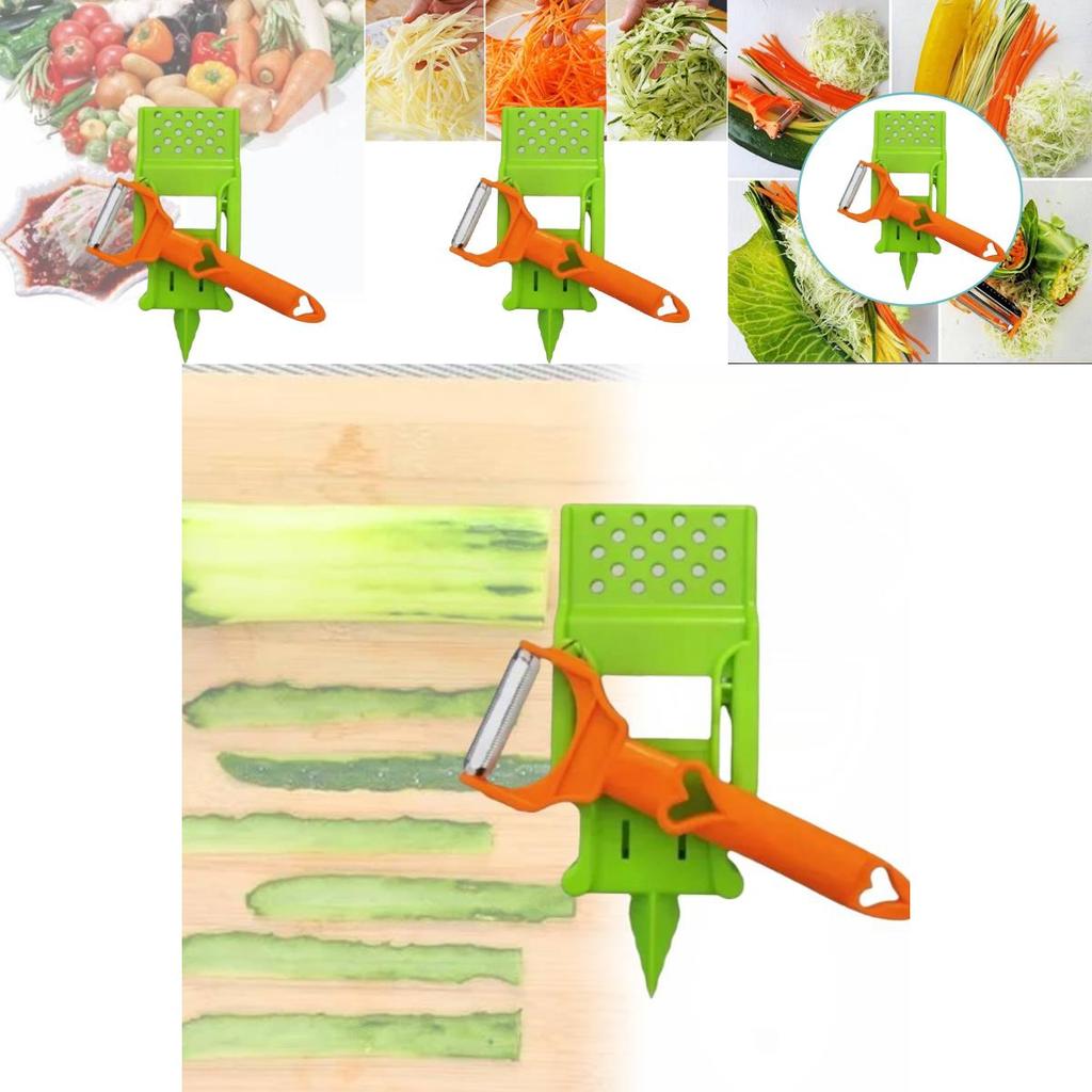 Stainless Steel Ultra Sharp Dual Julienne And Vegetable Peeler Multitasker