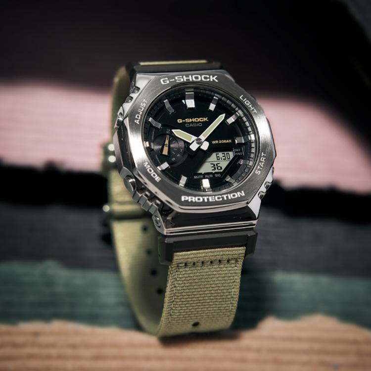 Casio Unisex Full Metal Series Black Watch GM-2100C-5APRT GM-2100C-5APRT