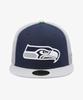 New Era Nfl Seattle Seahawks Basic Mesh Fitted Cap Ocean Blue/Dolphin Grey