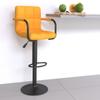 Day and Night - Day and Night Mustard Yellow Fabric Kitchen Stool