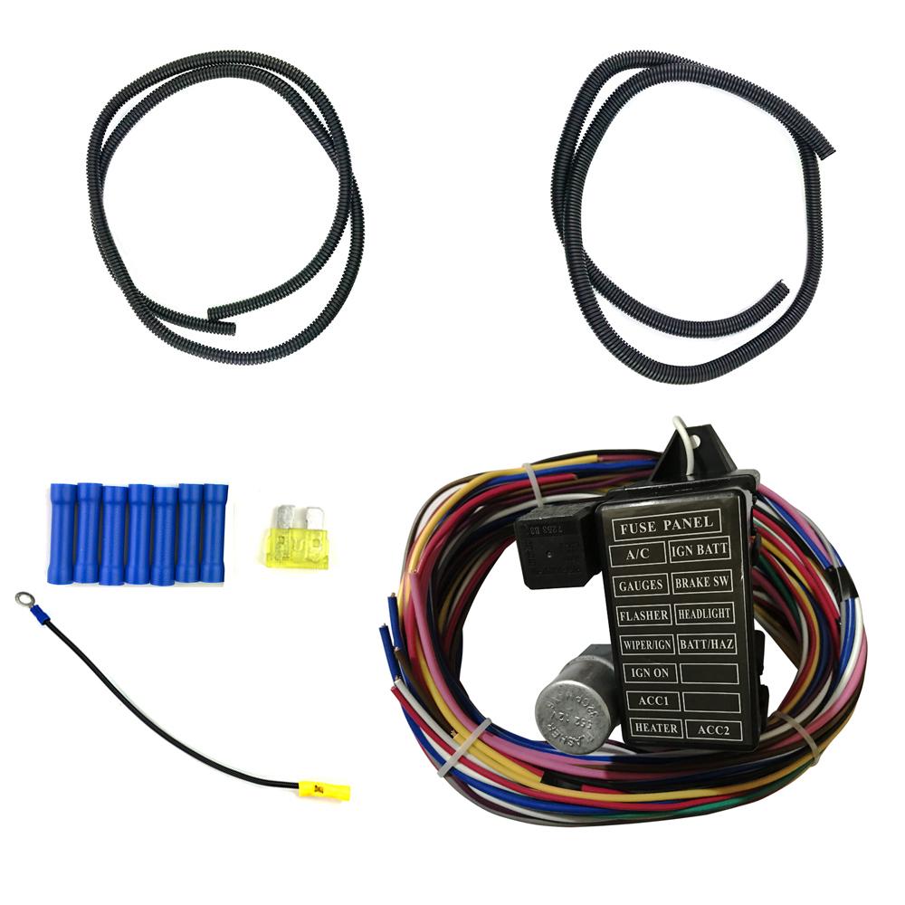 Buy 12 Circuit Universal Wiring Harness Car Safety Wires Complete Kit