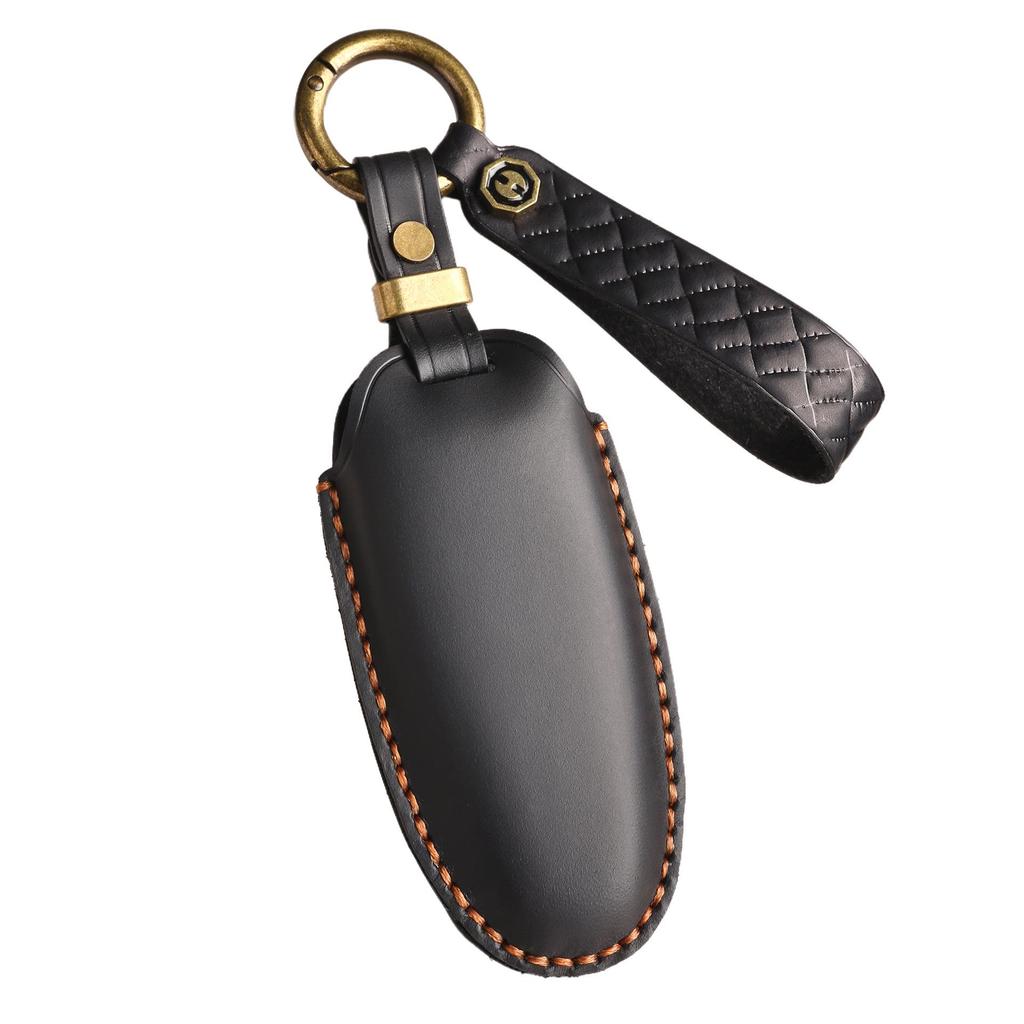 Retro Skórzany Pokrowiec na Kluczyk Samochodowy dla Lincoln Aviator/Navigator