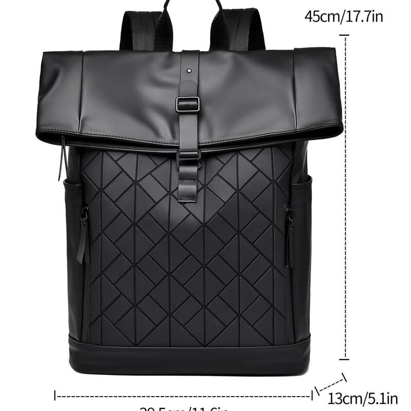 REWELL Men's Geometric Rhombus Fashion Backpack