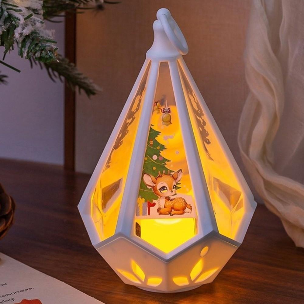 Santa Claus Xmas Ornaments New Year Atmosphere Lights  Lamp Supplies