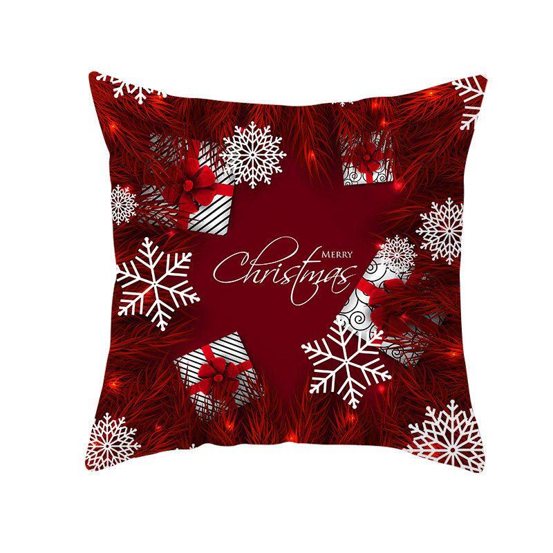 Luxurious Peach Skin Velvet Cushion Cover Featuring Santa Claus For Holiday Cheer