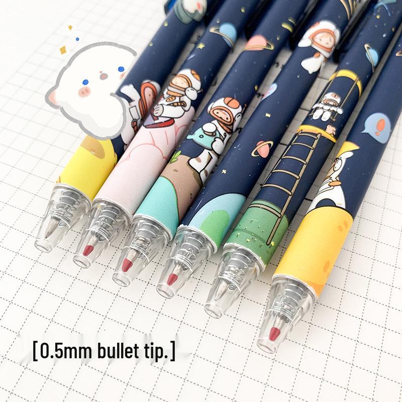 Interstellar Astronaut Cartoon Ballpoint Pen - Cute Moe Design for Students & Office