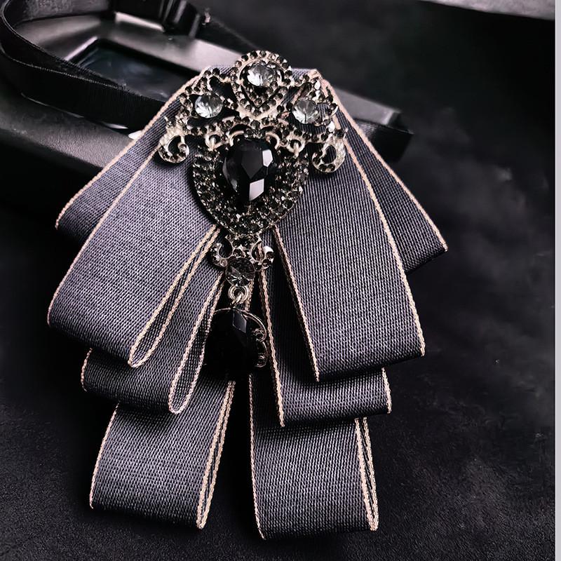 Fashionable Neck Flower Brooch With Rhinestone Accents For Formal And Casual Wear