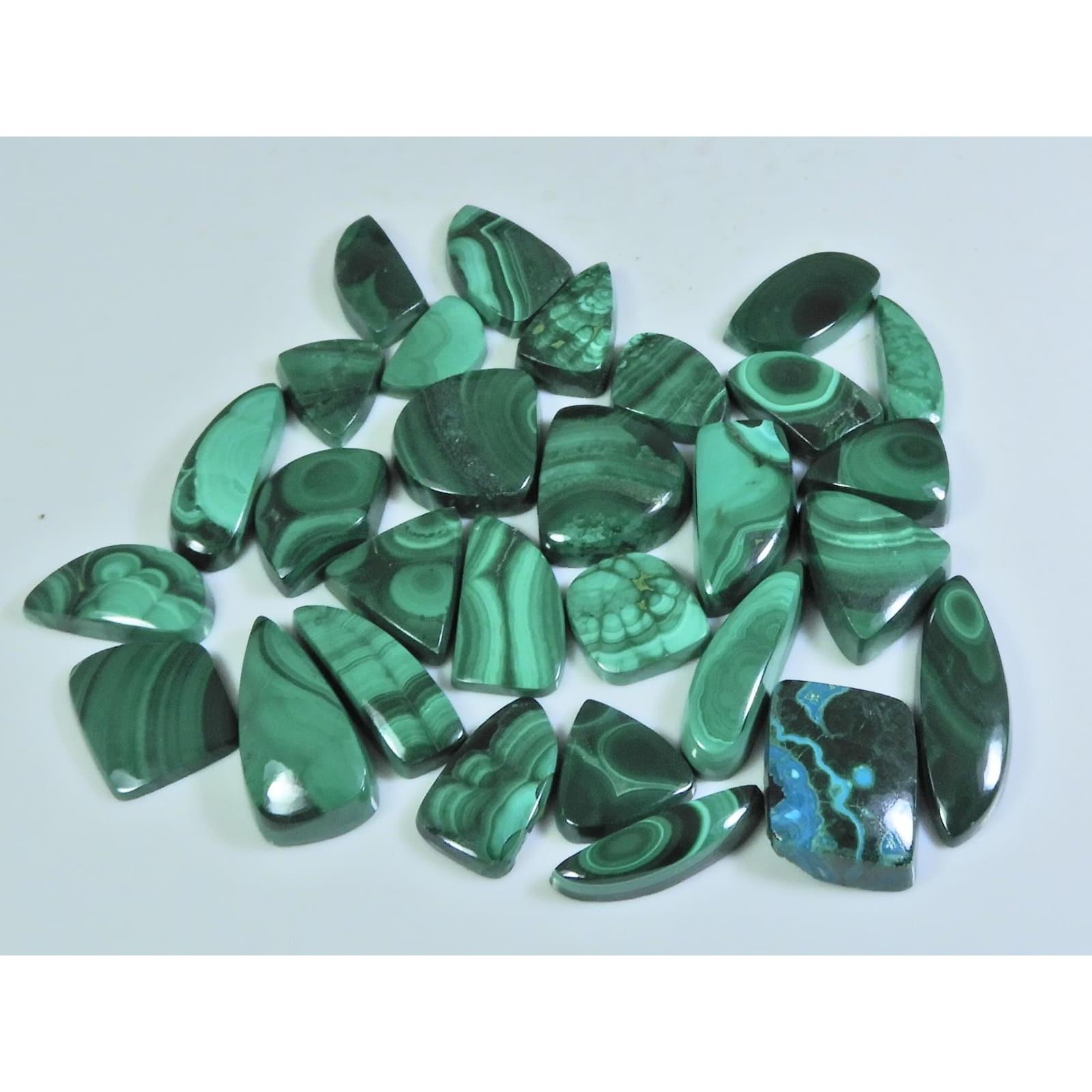 

218 Кт. Натуральное зеленое малахитовое кольцо Размер Фантазийный кабошон Драгоценный камень 29 шт. Лот C-248