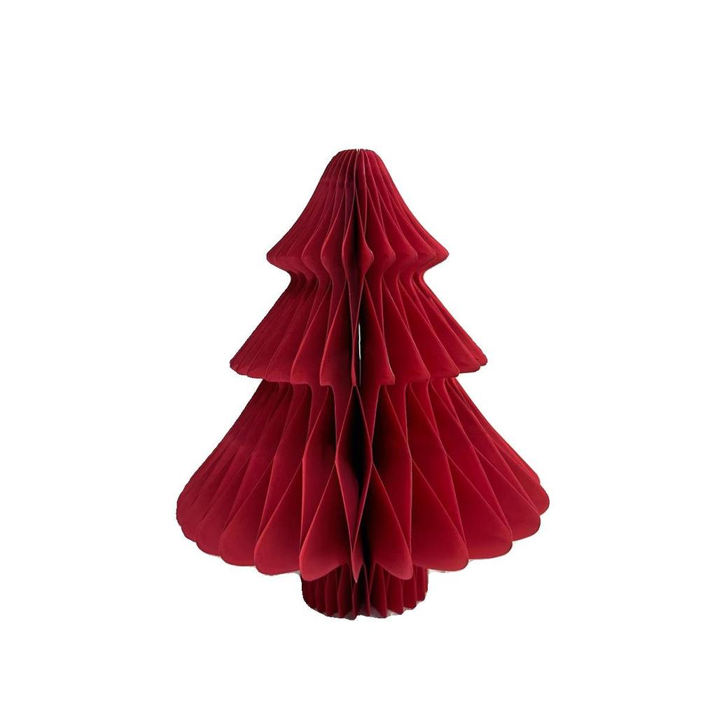 DIY Mini Cross-Border Christmas Tree Ornaments - Paper Folding Net Red Style Decor
