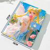 A5 Anime PU Leather Binder Album: Pretty Soldier Girls Notebook with Color Pages