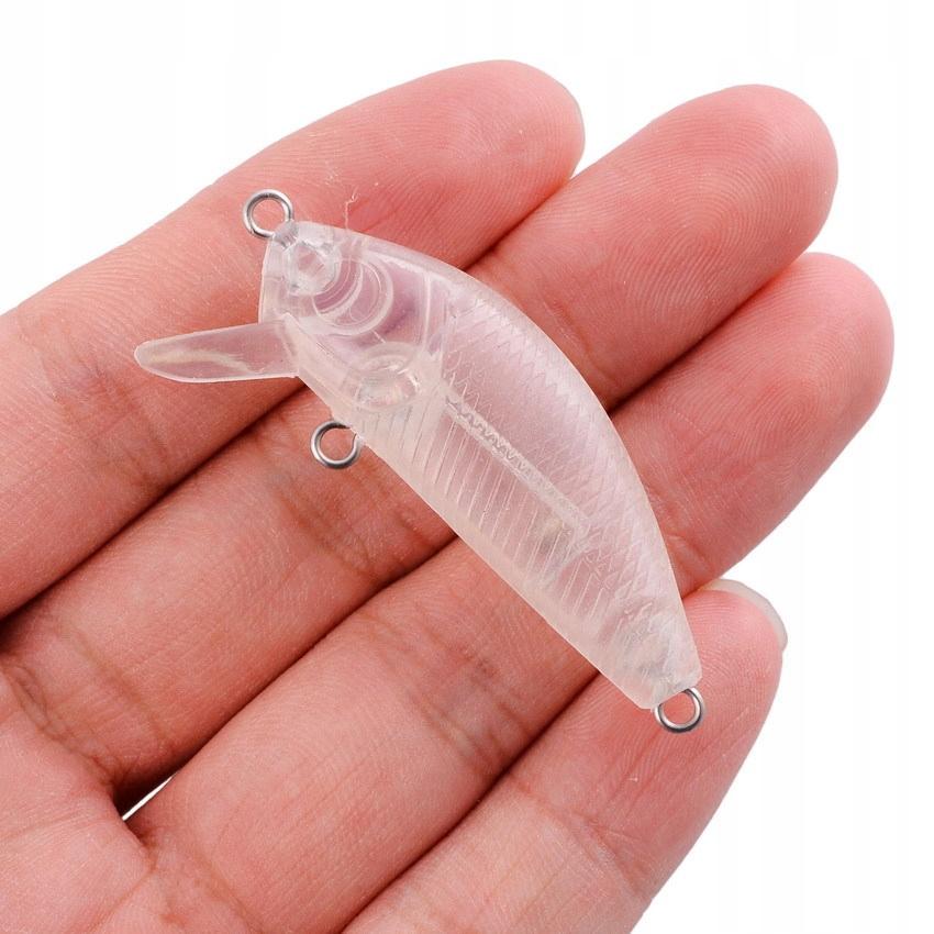 Body Wobbler Pike Zander Perch Do It Yourself For Painting 10Pcs 5Cm 3G