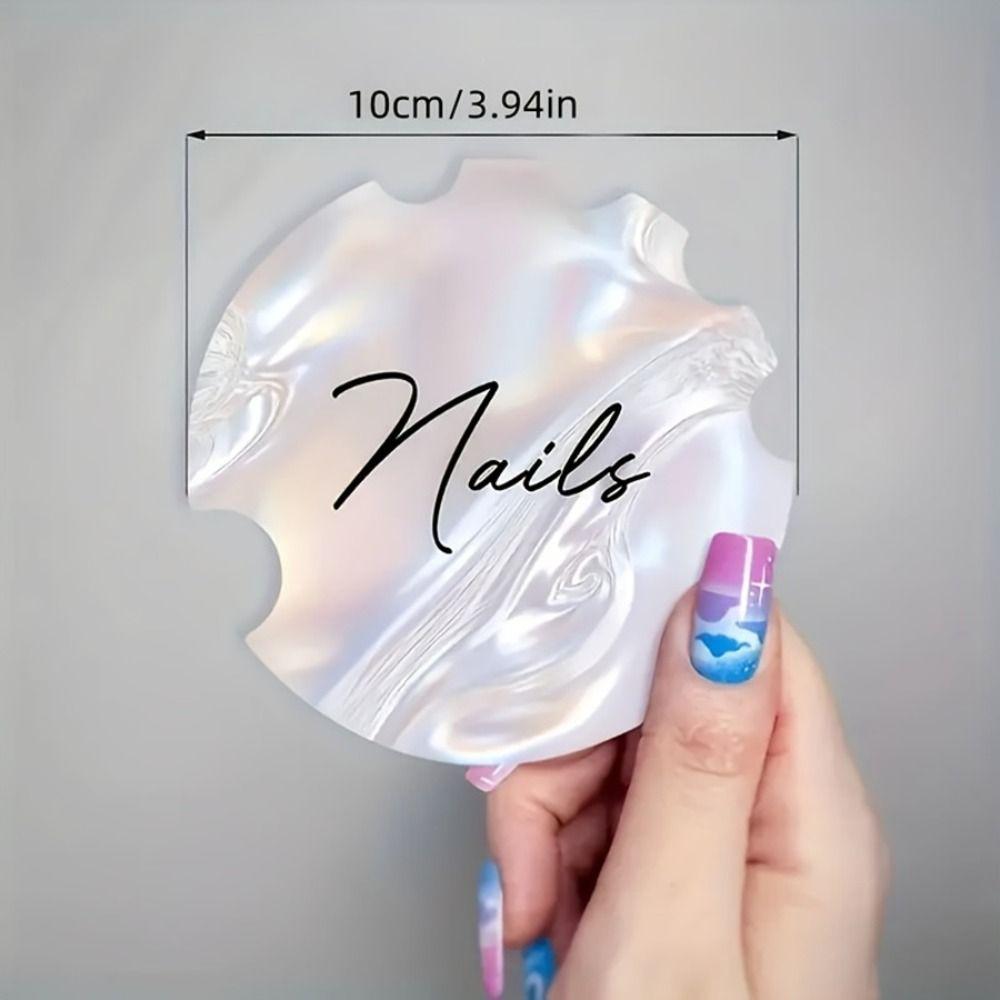 Handmade Nail Art Display Card Reusable Fashion Nail Art Photography Props Acrylic False Nails Selfie Disc Board